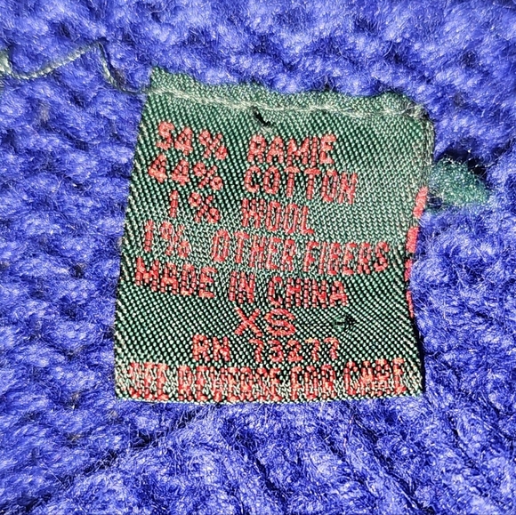 Croft & Barrow Vintage Knitted By Hamd Christmas Winter Cardigan XS EUC - Picture 13 of 13